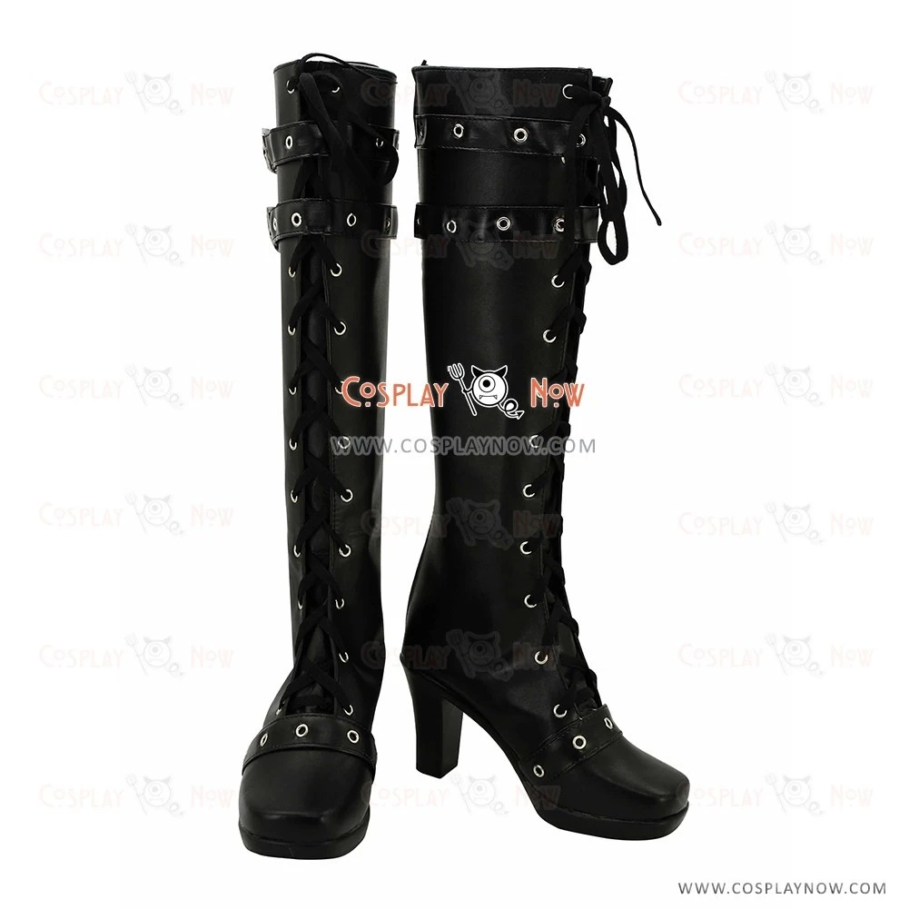 Aikatsu Cosplay Shoes Yurika Todo Black Boots 1 Aikatsu Cosplay Shoes Yurika Todo Black Boots