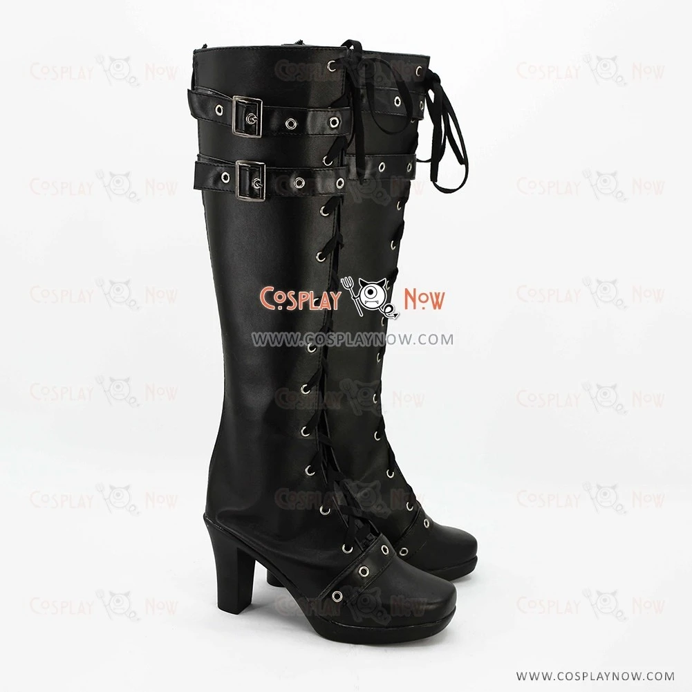 Aikatsu Cosplay Shoes Yurika Todo Black Boots 3 Aikatsu Cosplay Shoes Yurika Todo Black Boots - Image 3