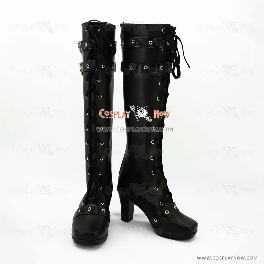 Aikatsu Cosplay Shoes Yurika Todo Black Boots 2 Aikatsu Cosplay Shoes Yurika Todo Black Boots - Image 2