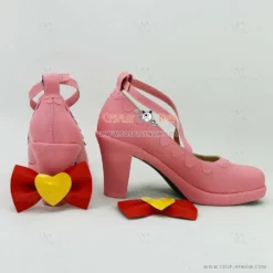 Aikatsu! Ichigo Hoshimiya Pink Cosplay Shoes -CA Halloween Sales Shop aikatsu ichigo hoshimiya pink cosplay shoes cnsh1977 604