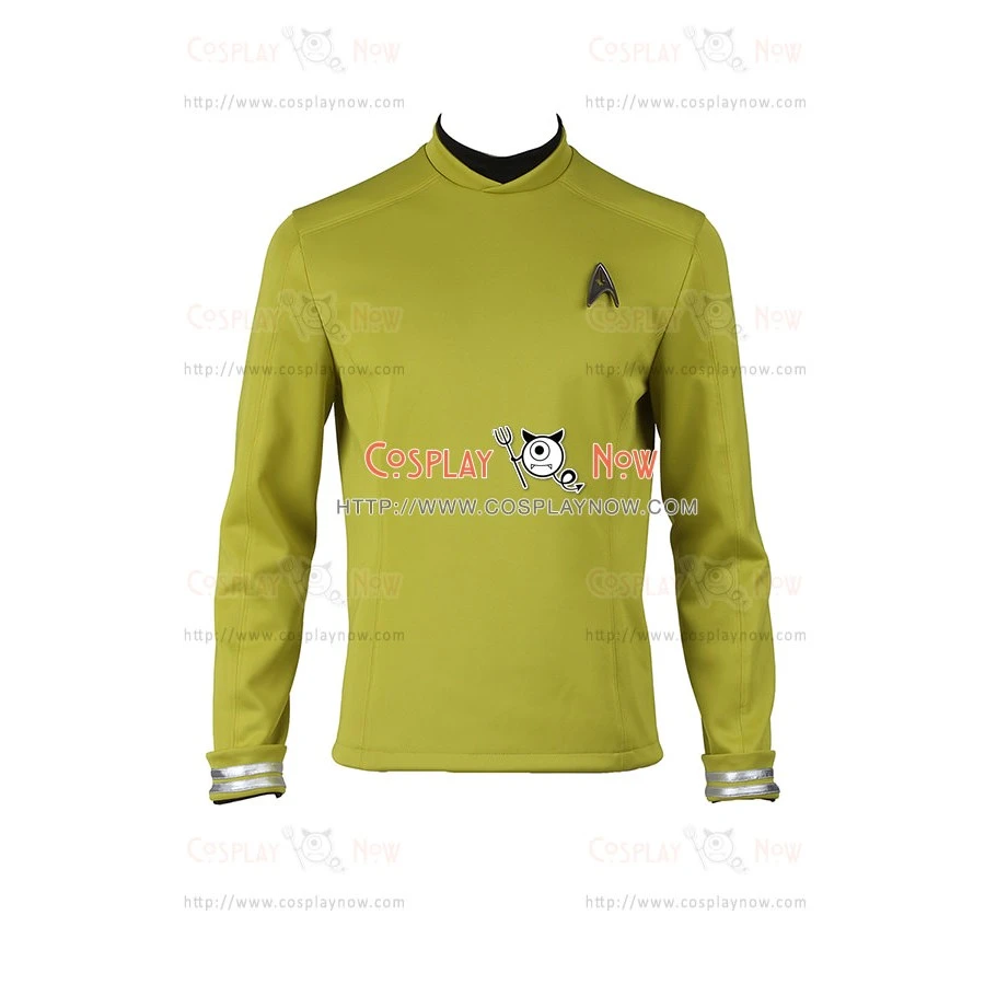Captain James T Kirk Costume For Star Trek Beyond Cosplay Uniform 1 Captain James T Kirk Costume For Star Trek Beyond Cosplay Uniform