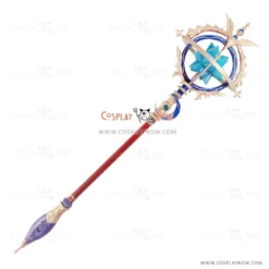 Fate Grand Order Caster Leonardo Da Vinci Staff Cosplay Props