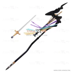 Fate Grand Order Merlin Wand With Sword Cosplay Prop