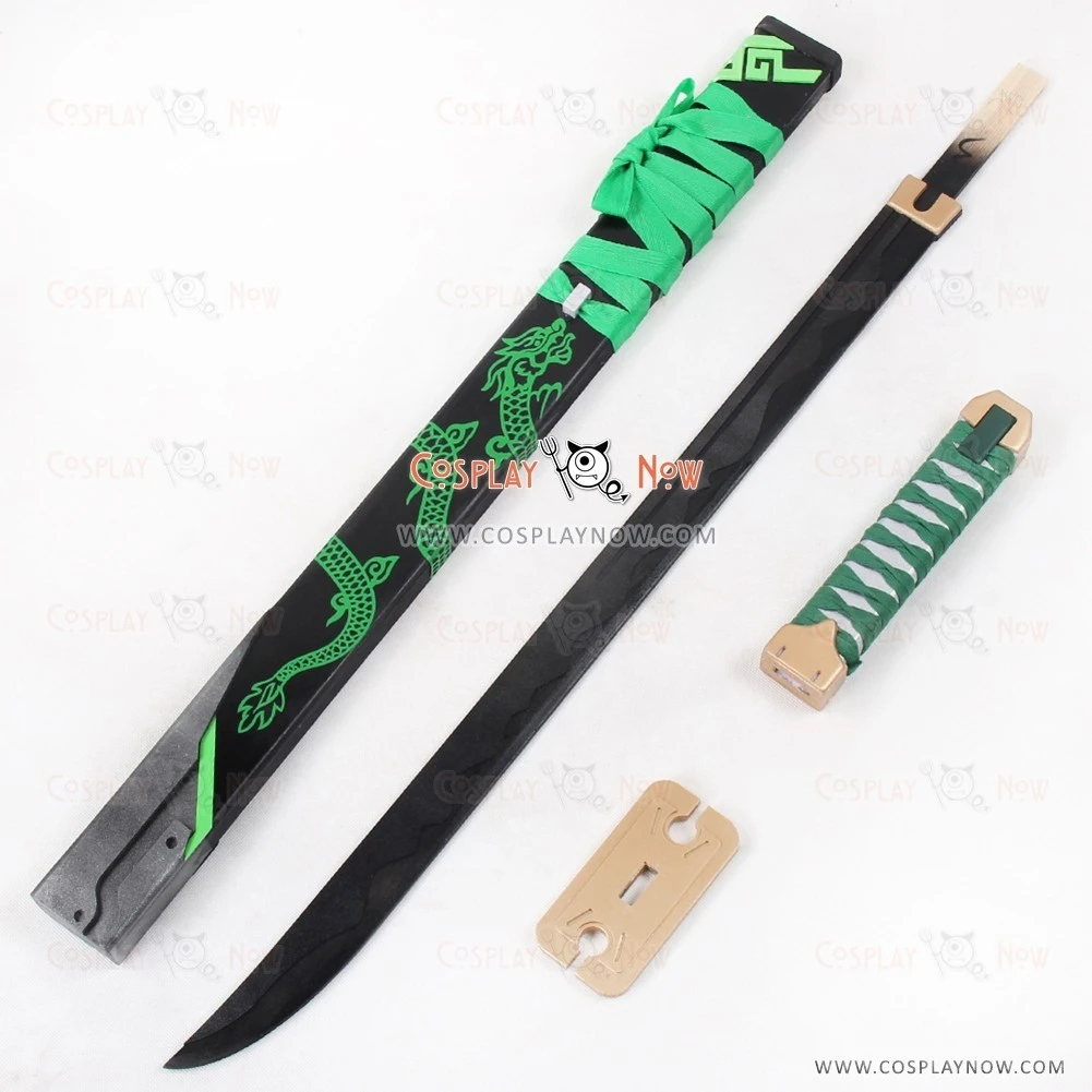 Genji Sparrow Skin Long Sword With Sheath Cosplay Prop 5 Genji Sparrow Skin Long Sword With Sheath Cosplay Prop - Image 5