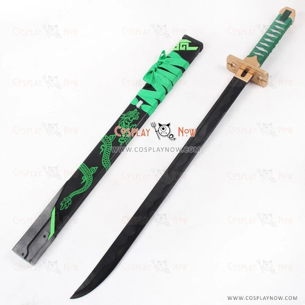 Genji Sparrow Skin Long Sword With Sheath Cosplay Prop 4 Genji Sparrow Skin Long Sword With Sheath Cosplay Prop - Image 4