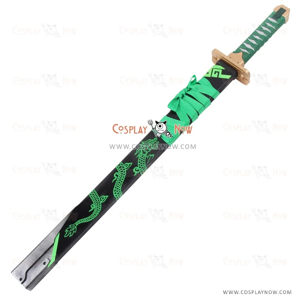 Genji Sparrow Skin Long Sword With Sheath Cosplay Prop 1 Genji Sparrow Skin Long Sword With Sheath Cosplay Prop