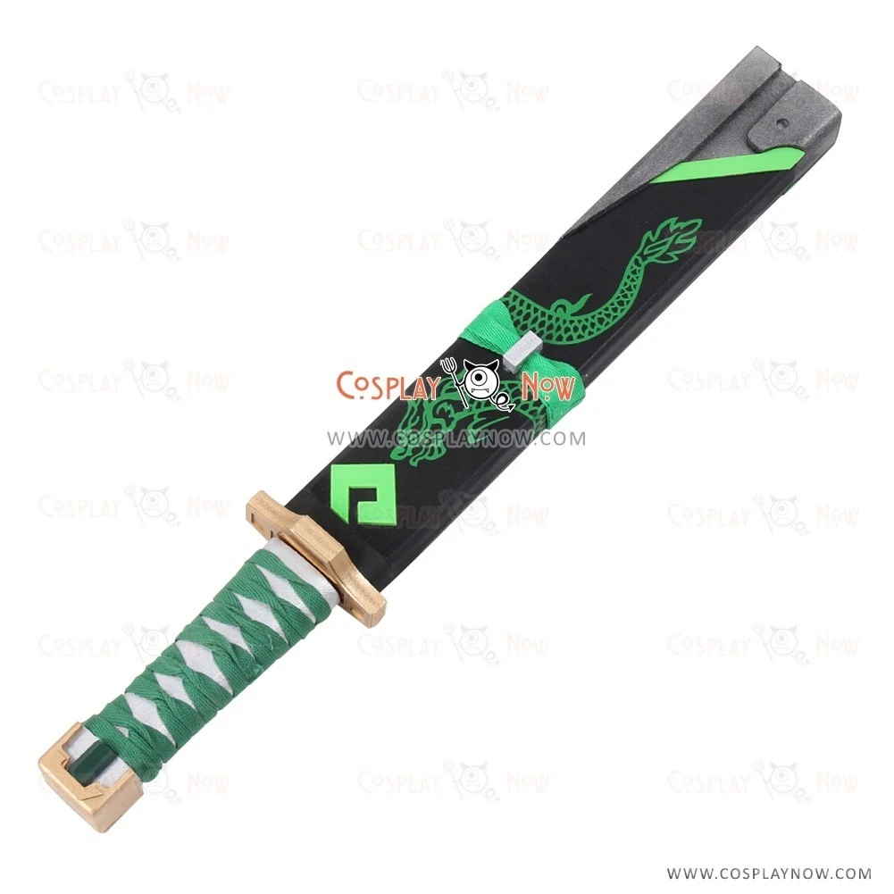 Overwatch Genji Sparrow Skin Dagger With Sheath Cosplay Prop 1 Overwatch Genji Sparrow Skin Dagger With Sheath Cosplay Prop