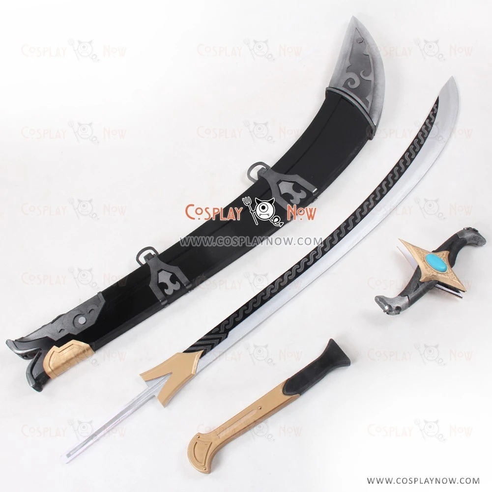 Overwatch OW Genji Beduin Skin Long Sword With Sheath Cosplay Prop 6 Overwatch OW Genji Beduin Skin Long Sword With Sheath Cosplay Prop - Image 6