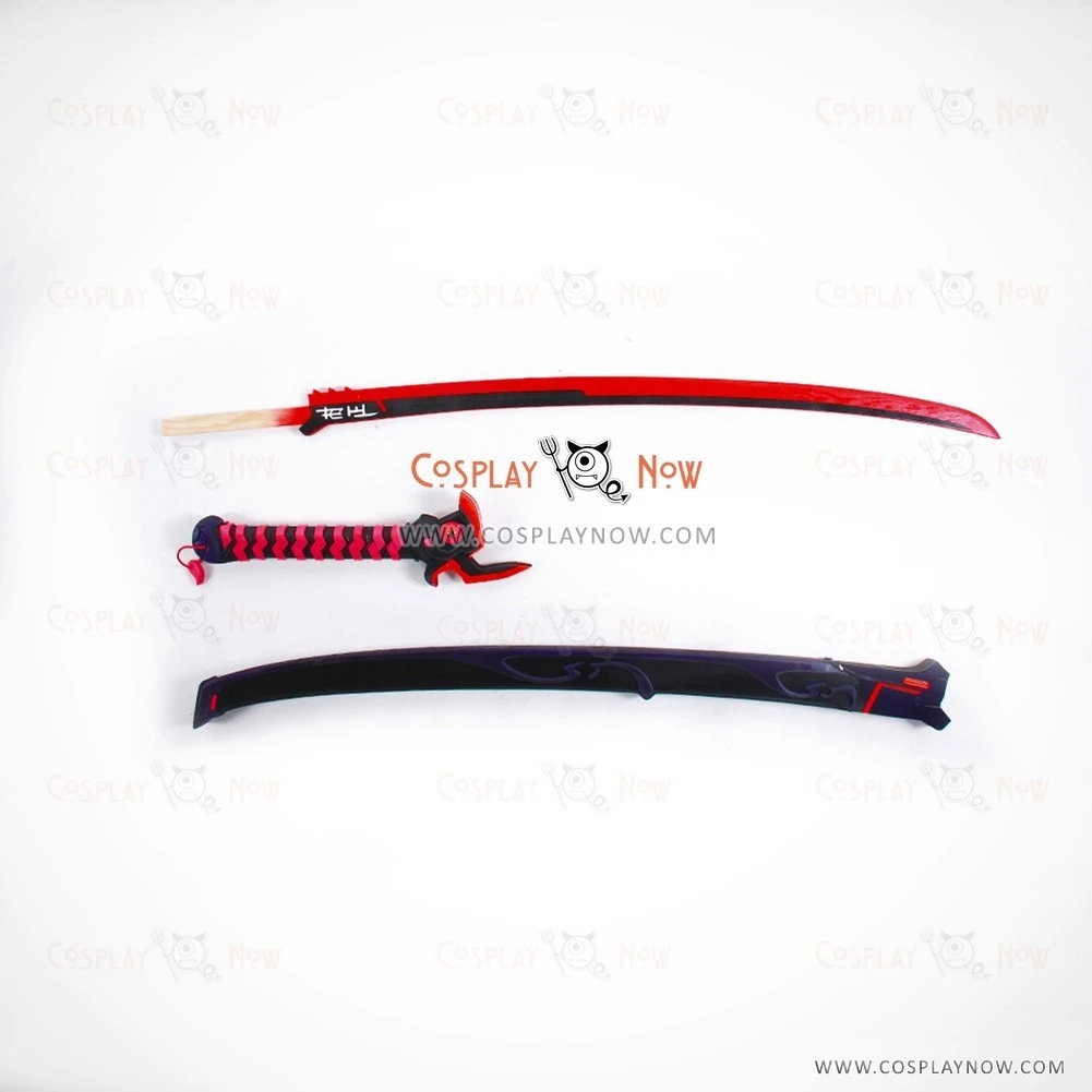 OVERWATCH OW Genji ONI Skin Swrod With Sheath Cosplay Props 2 OVERWATCH OW Genji ONI Skin Swrod With Sheath Cosplay Props - Image 2