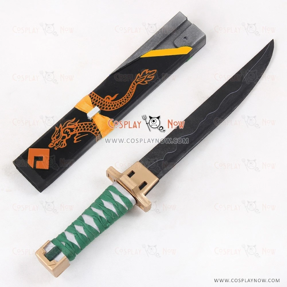 Overwatch OW Genji Young Skin Dagger With Sheath Cosplay Props 6 Overwatch OW Genji Young Skin Dagger With Sheath Cosplay Props - Image 6