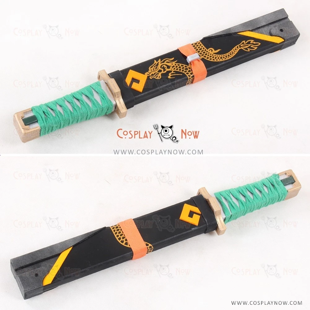 Overwatch OW Genji Young Skin Dagger With Sheath Cosplay Props 4 Overwatch OW Genji Young Skin Dagger With Sheath Cosplay Props - Image 4