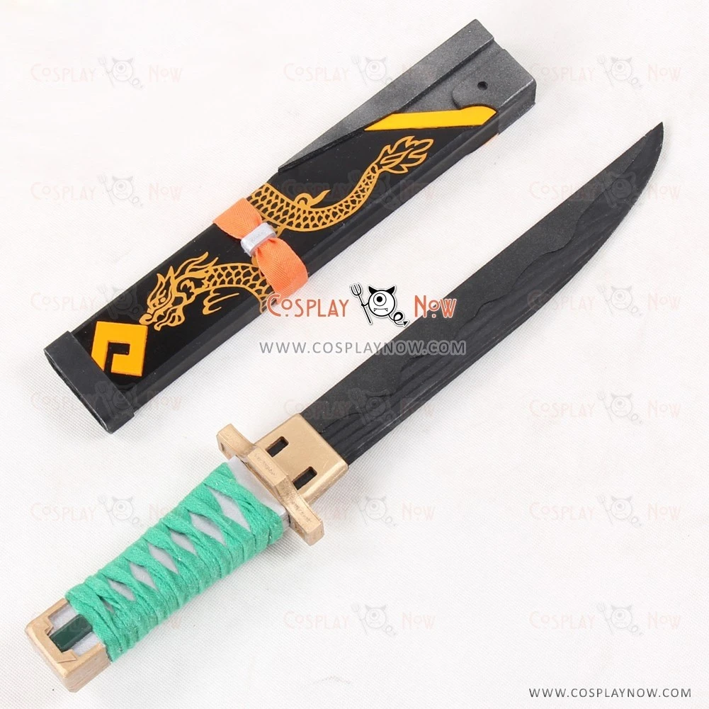 Overwatch OW Genji Young Skin Dagger With Sheath Cosplay Props 2 Overwatch OW Genji Young Skin Dagger With Sheath Cosplay Props - Image 2