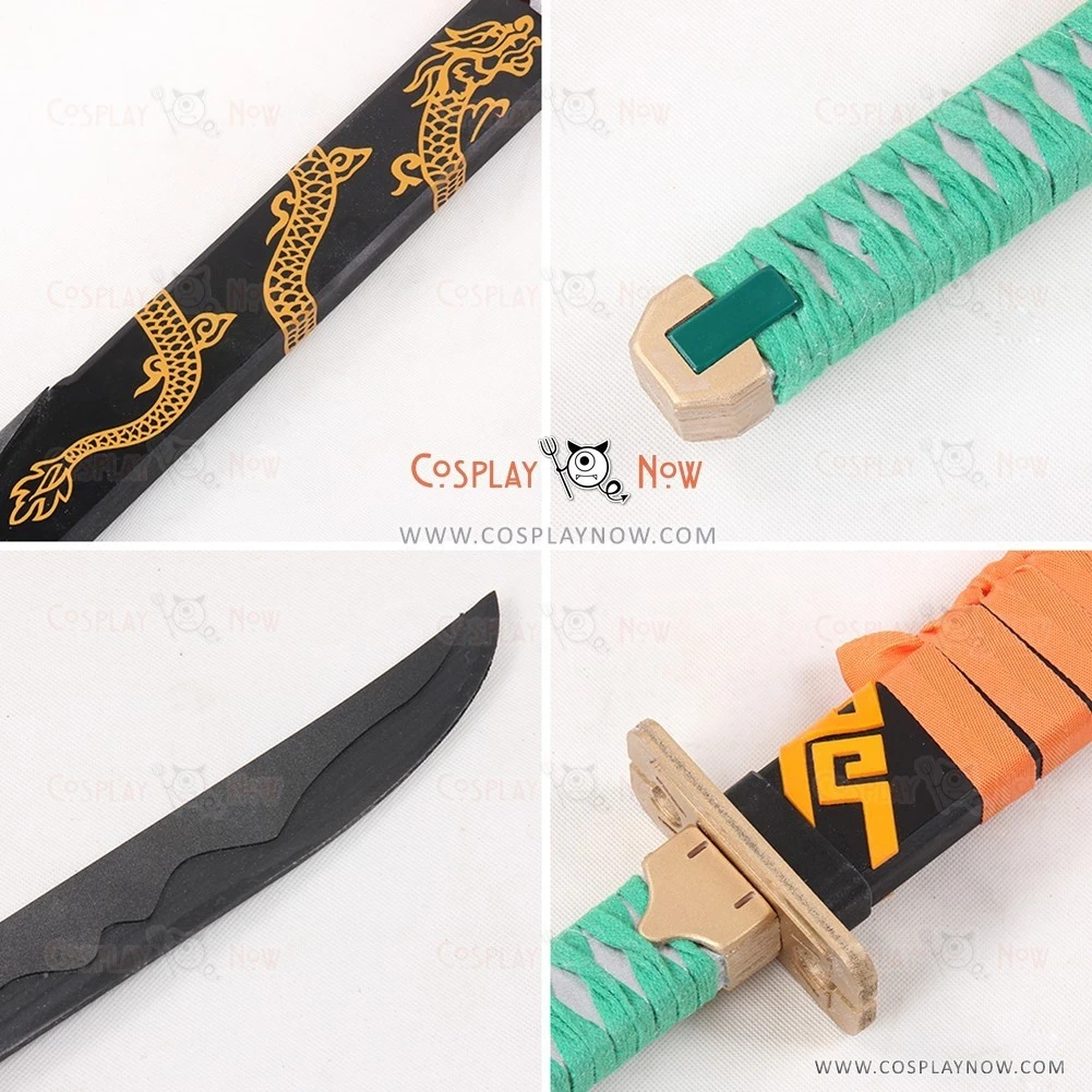 Overwatch OW Genji Young Skin Long Sword With Sheath Cosplay Prop 5 Overwatch OW Genji Young Skin Long Sword With Sheath Cosplay Prop - Image 5