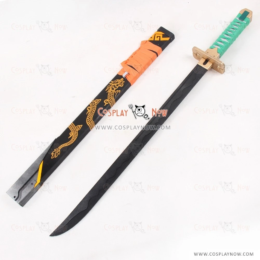 Overwatch OW Genji Young Skin Long Sword With Sheath Cosplay Prop 6 Overwatch OW Genji Young Skin Long Sword With Sheath Cosplay Prop - Image 6