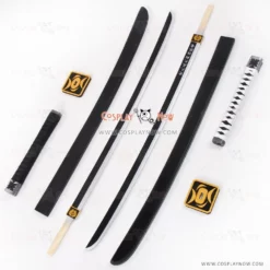 Sengoku Basara 4 Katakura Kagetsuna Double Swords With Sheathes Cosplay Prop -CA Halloween Sales Shop sengoku basara 4 katakura kagetsuna double swords with sheathes cosplay prop cn1411 8c8