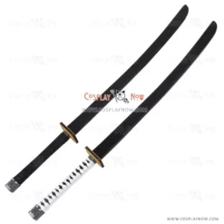 Sengoku Basara 4 Katakura Kagetsuna Double Swords With Sheathes Cosplay Prop