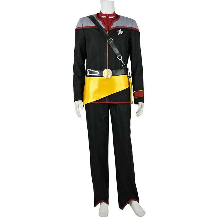 Star Trek Cosplay Mirror Male Yellow Skirt Costume 1 Star Trek Cosplay Mirror Male Yellow Skirt Costume