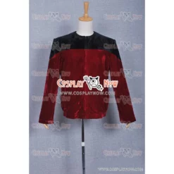 Star Trek Cosplay Picard Black Red Costume