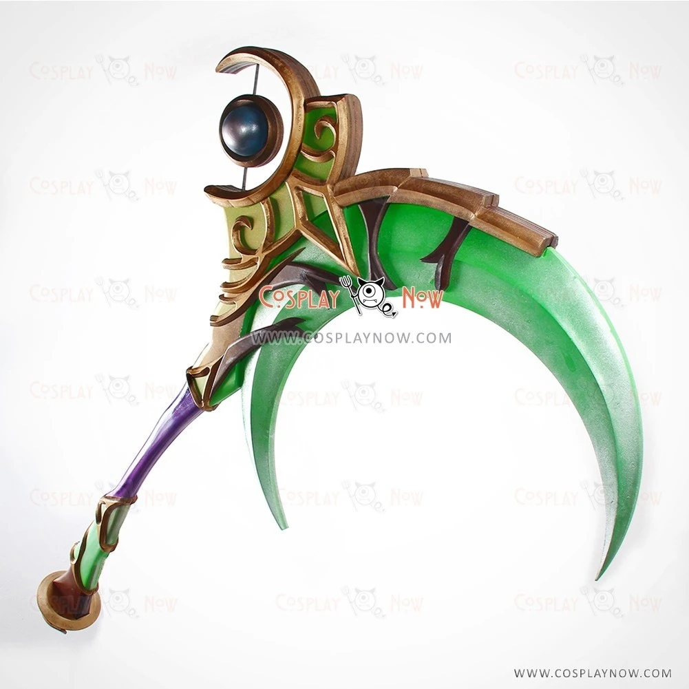 World Of Warcraft Scythe Of Elune Lunarcall Green Cosplay Props For Halloween 2 World Of Warcraft Scythe Of Elune Lunarcall Green Cosplay Props For Halloween - Image 2